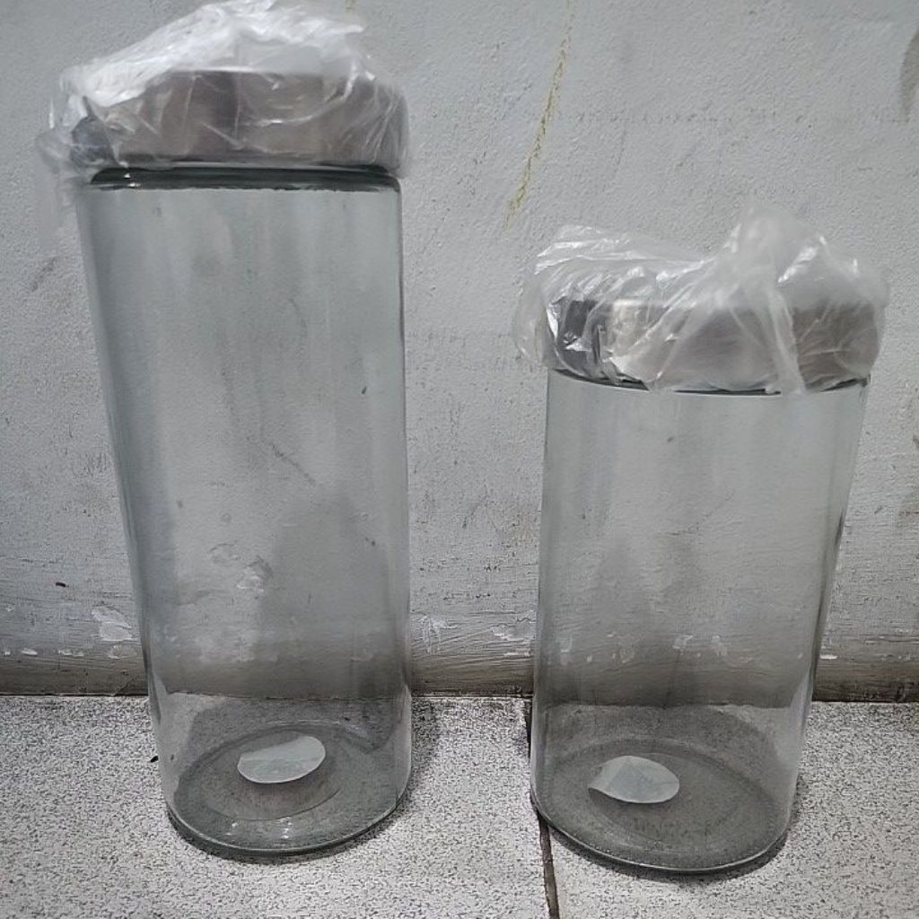 Toples kaca bulat tinggi toples kacang toples kerupuk Toples kombucha kaca
