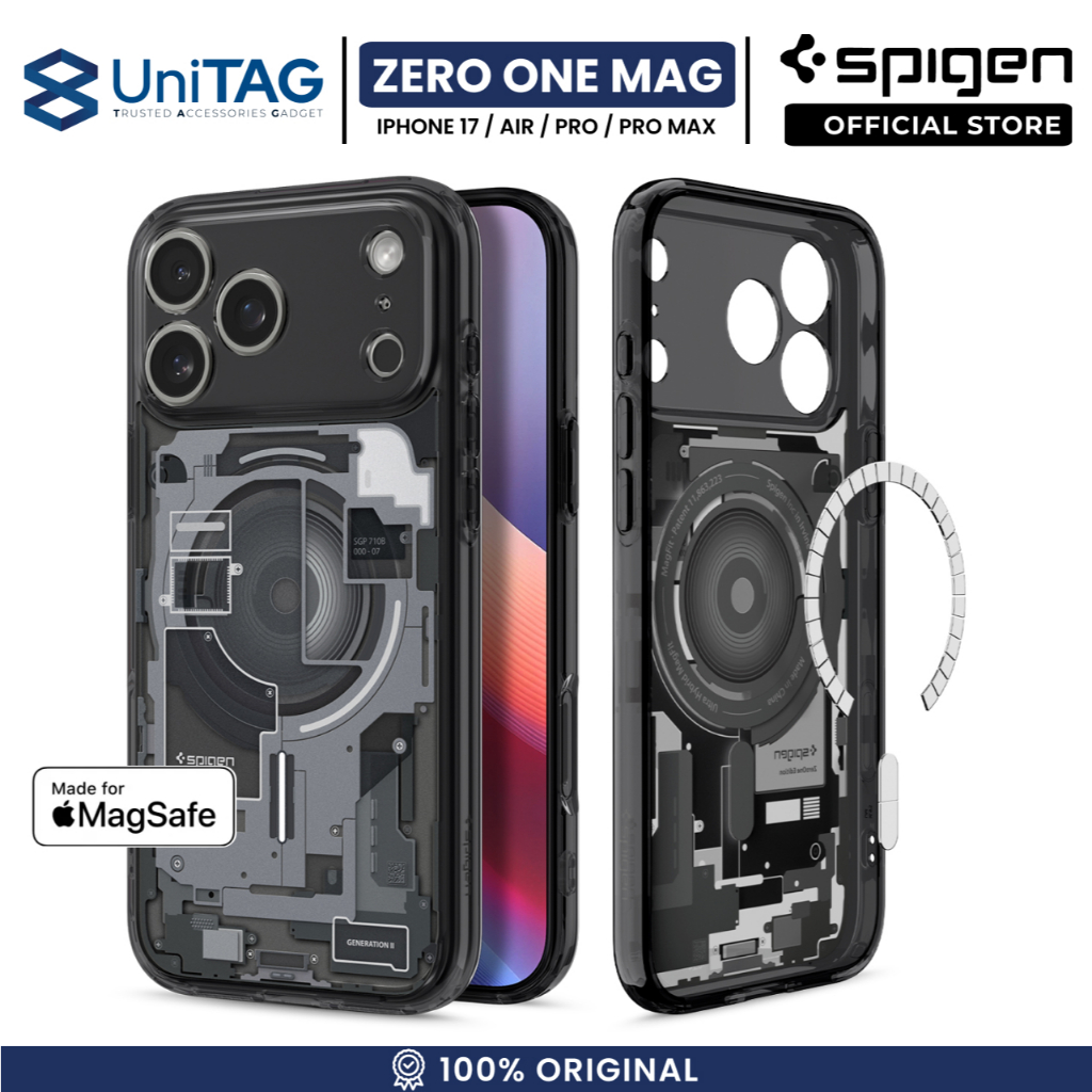 SPIGEN Case For iPhone 17 Air Pro Max Ultra Hybrid Magfit Zero One Magsafe Hybrid Casing by UniTAG