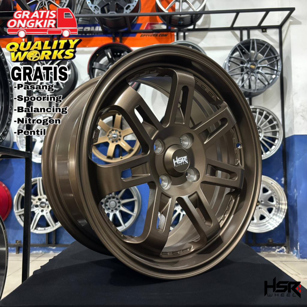 Velg Racing Mobil Sirion Baleno Swift R16 Lebar 7 Velg JDM HSR Wheel Daimon