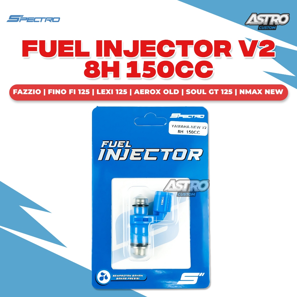 Spectro Injektor Nmax Aerox 155 New Lexi 125 Mio M3 Gear Fino Soul GT Injector Yamaha V2 8H 150CC