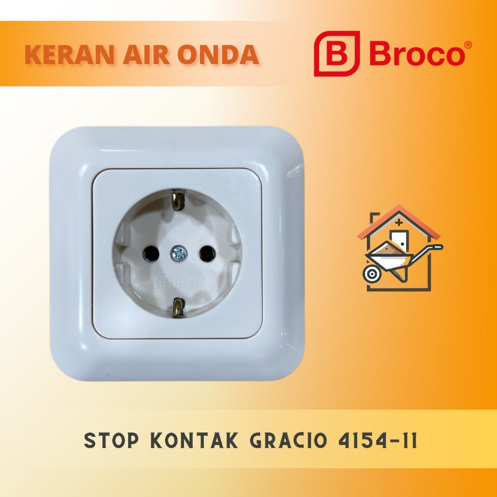 Stop Kontak Broco Gracio 4154-11 | Stop Kontak Dinding Listrik Berkualitas