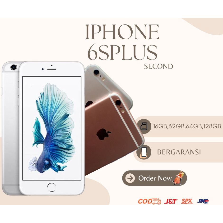 HP IPHONE 6S PLUS MURAH SECOND BERKUALITAS || KAPASITAS PENYIMPANAN 16GB|32GB|64GB