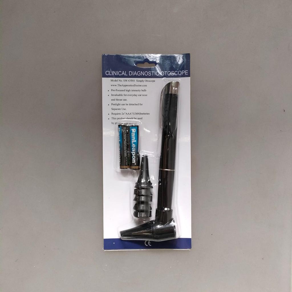 otoskop otoscope corong telinga pen light penlight