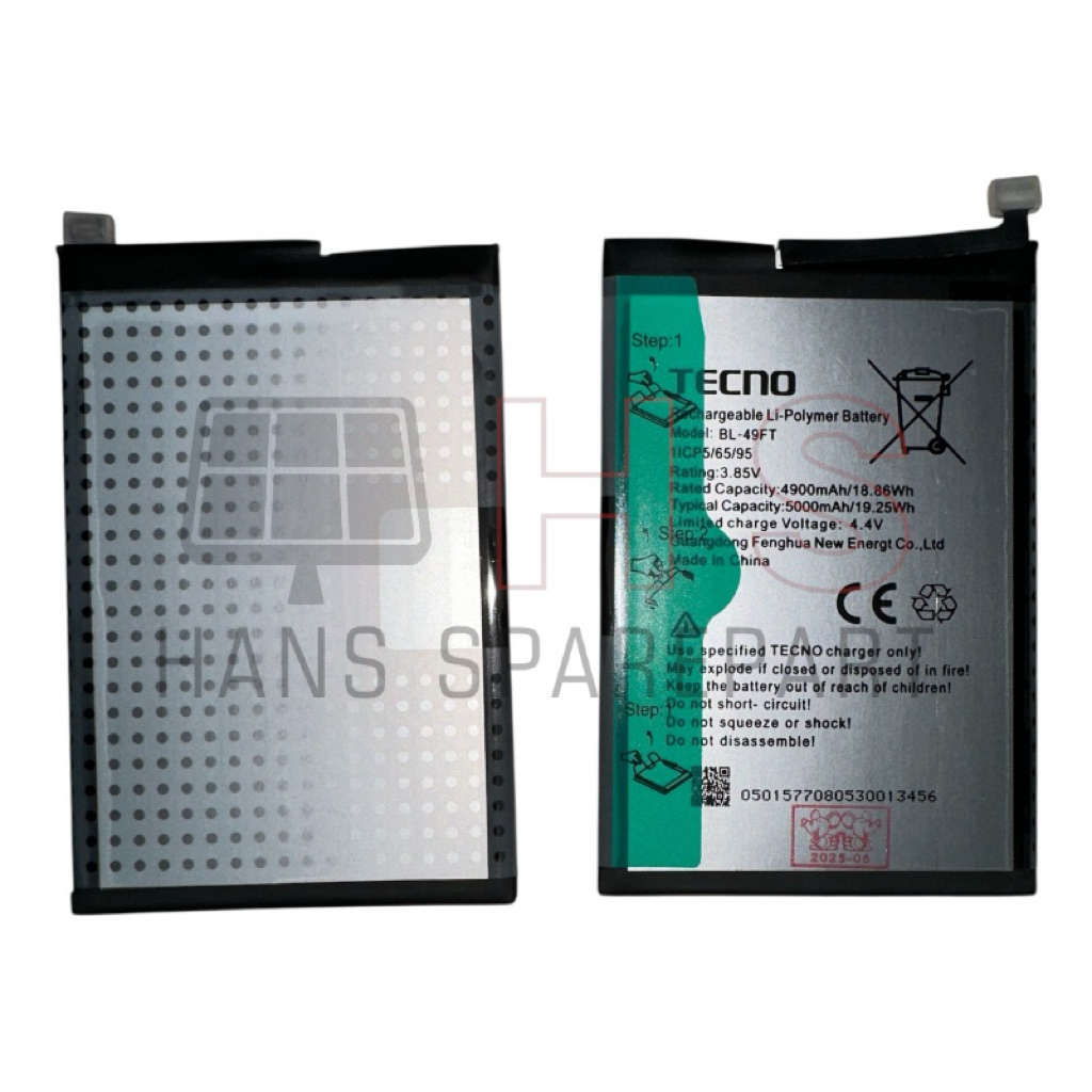 BL-49FT BATERAI TECNO SPARK 5 PRO / SPARK 5 AIR - ORIGINAL