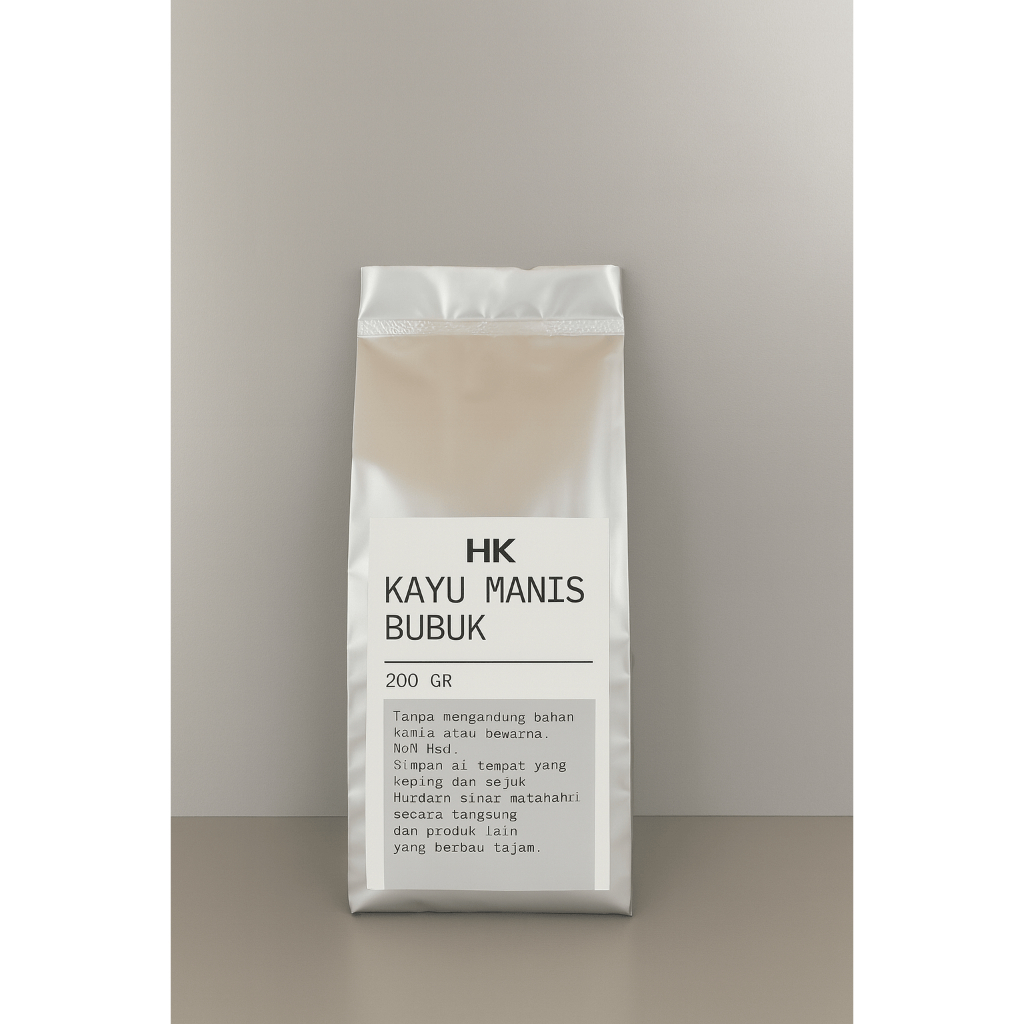 

HK Kayumanis Bubuk | Cinnamon Powder 100% Asli dan Halal kemasan Aluminium 200g 1000g