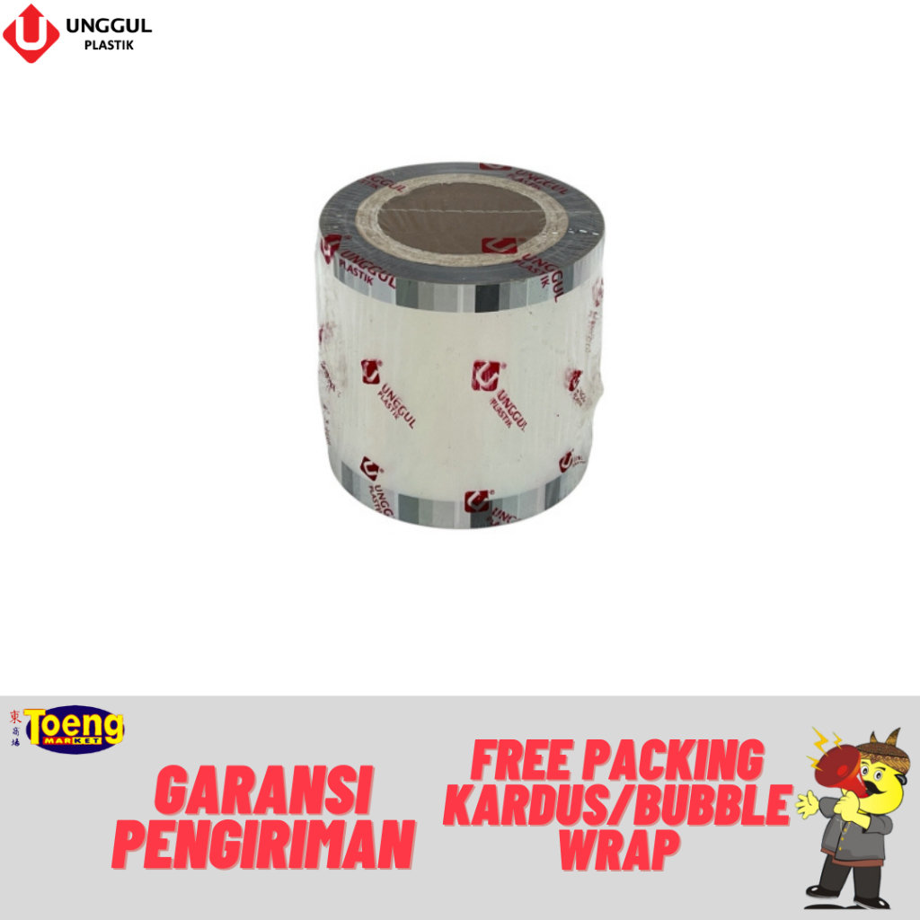 Refill Seal Cup Polos - Plastik Lid Sealer Cup Polos - Seal Cup Polos - Segel Gelas Plastik - Tutup 