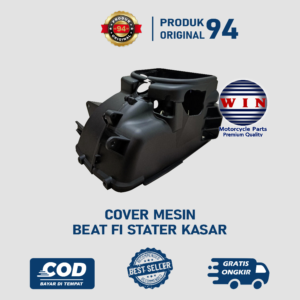 cover mesin beat fi/scoopy fi 2013/2014 tutup mesin beat fi stater kasar merk win