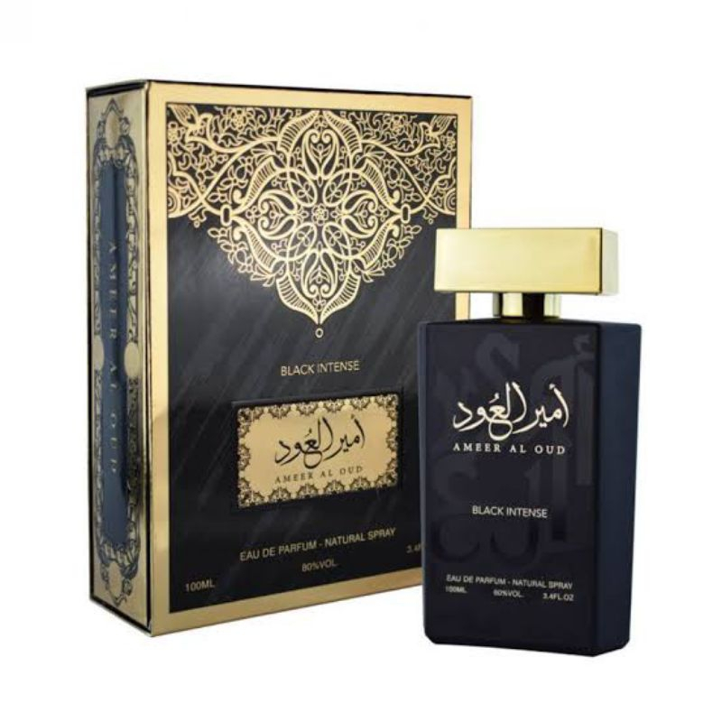 Parfum Almas Ameer Al Oud Black Intense Original Eau De Parfum100ML Spray Made In Saudi Arabia