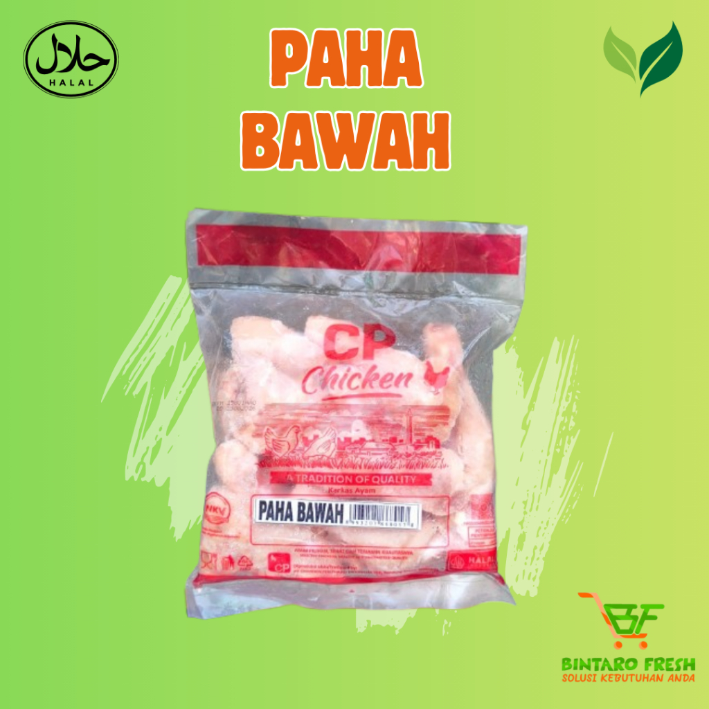 

Paha bawah CP 1 kg/ Ayam paha bawah frozen food 1 kg/Paha bawah ayam frozen