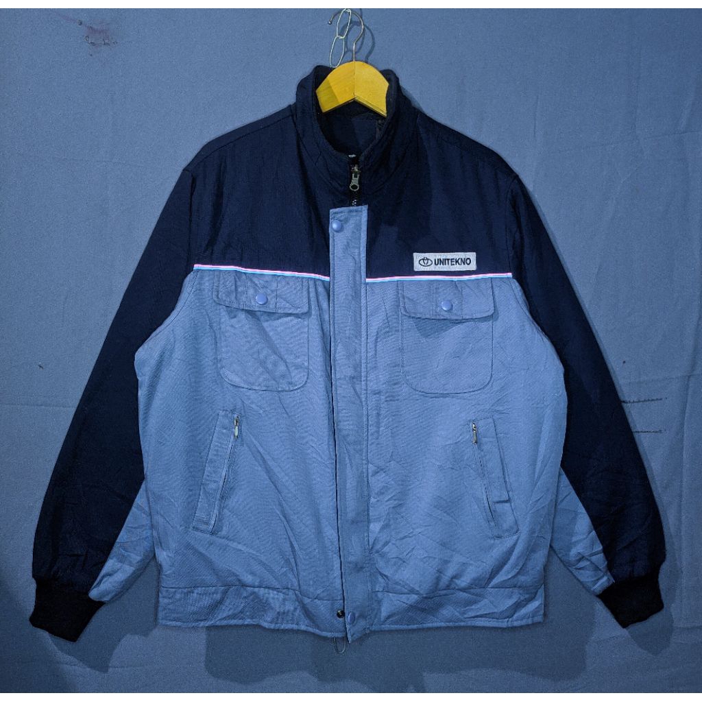 Jacket Casual Bomber Puffer Pria Tebal