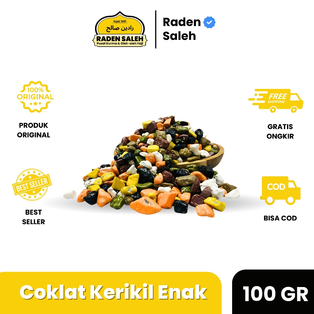 

Coklat Kerikil Arab 100 gr Original | Oleh Oleh Haji