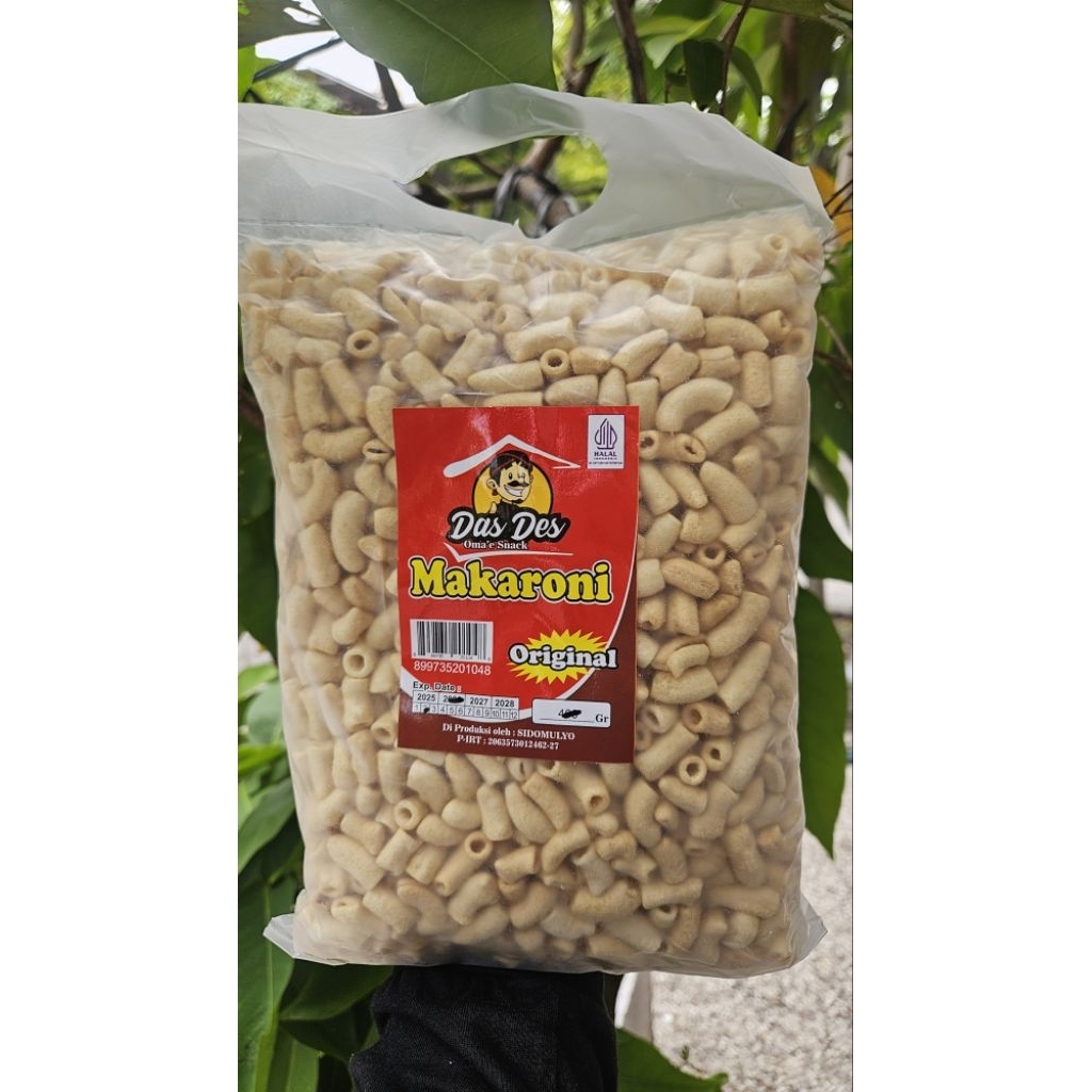 

makaroni dasdes rasa keju manis 250gram/ makaroni dasdes ori /makaroni dasdes balado /makaroni renyah / makaroni gurih