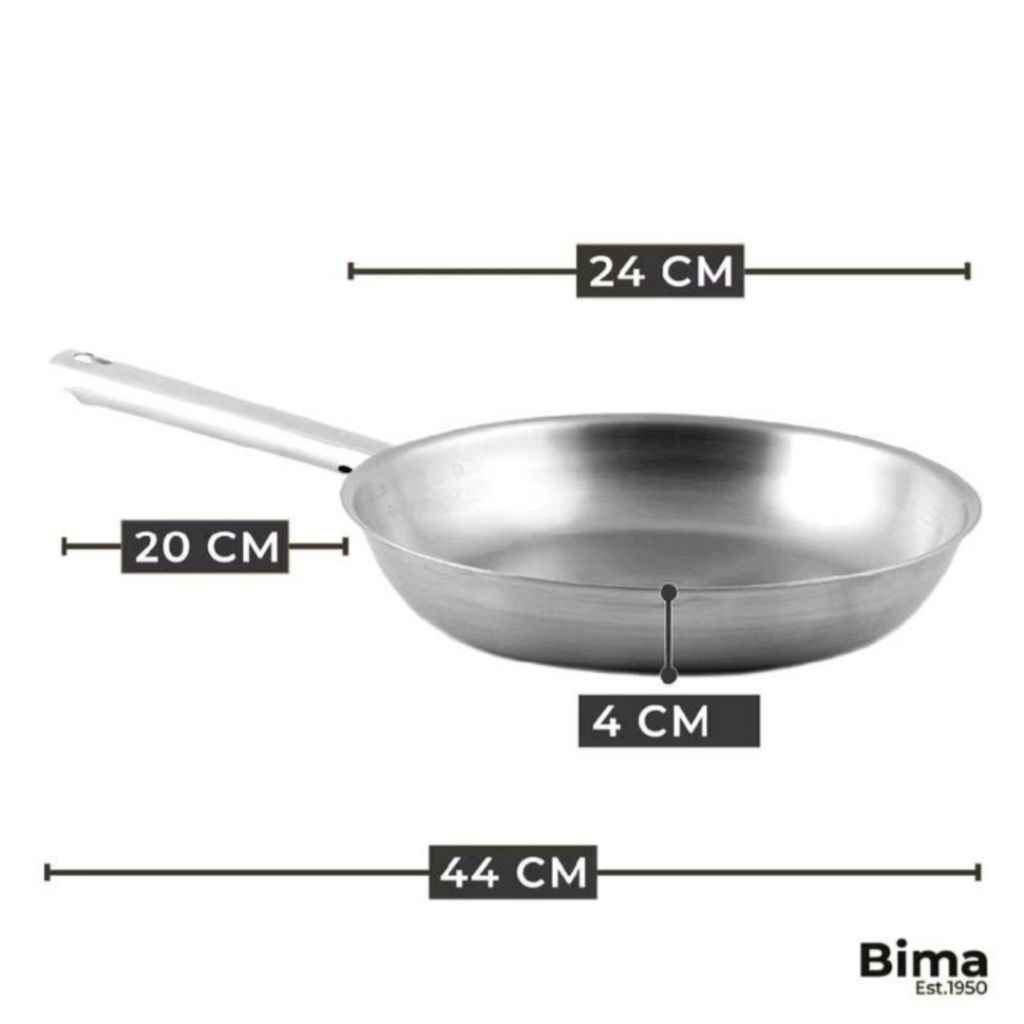 BIMA Morganware frypan Stainless steel 24cm