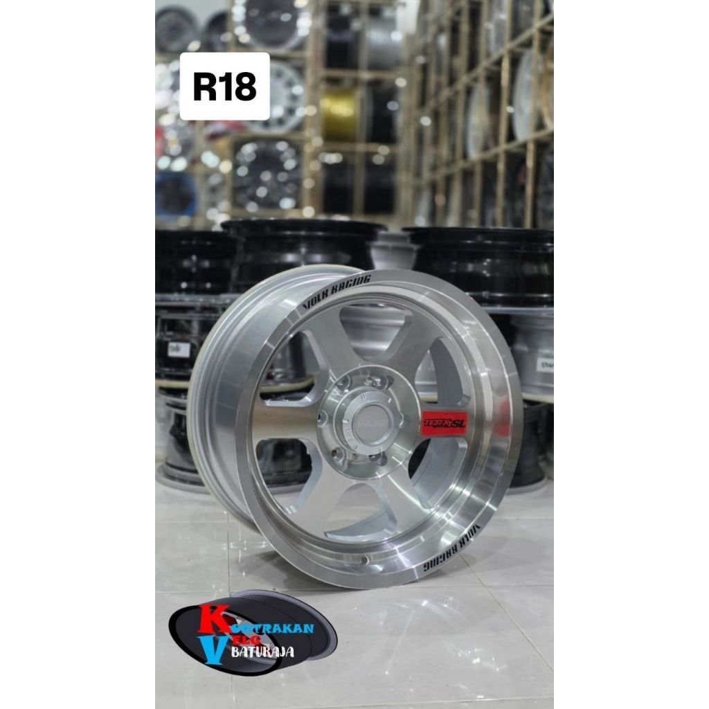 Velg Rays TE37 XT R18 Silver Polish 6x139 ( Pajero Fortuner Dll)
