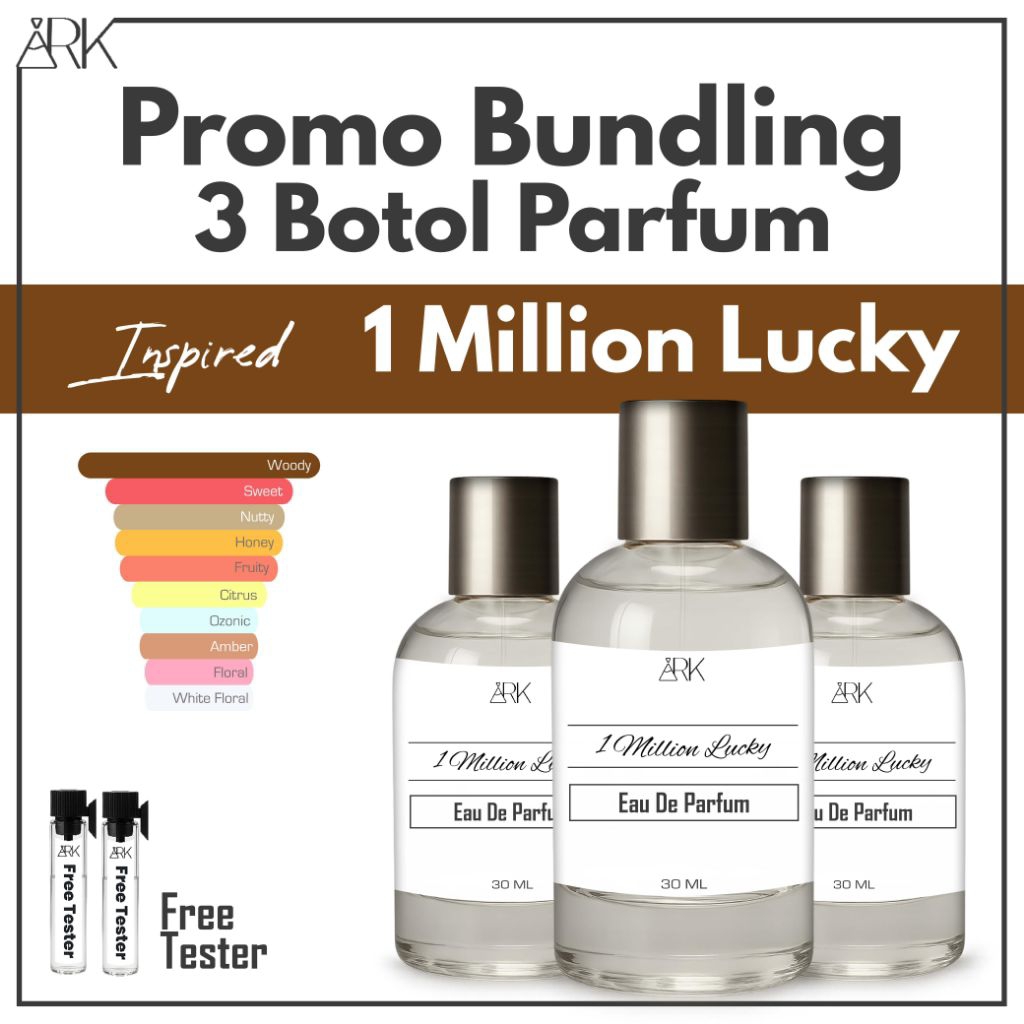 Bundle 3 Parfume 1Million Lucky