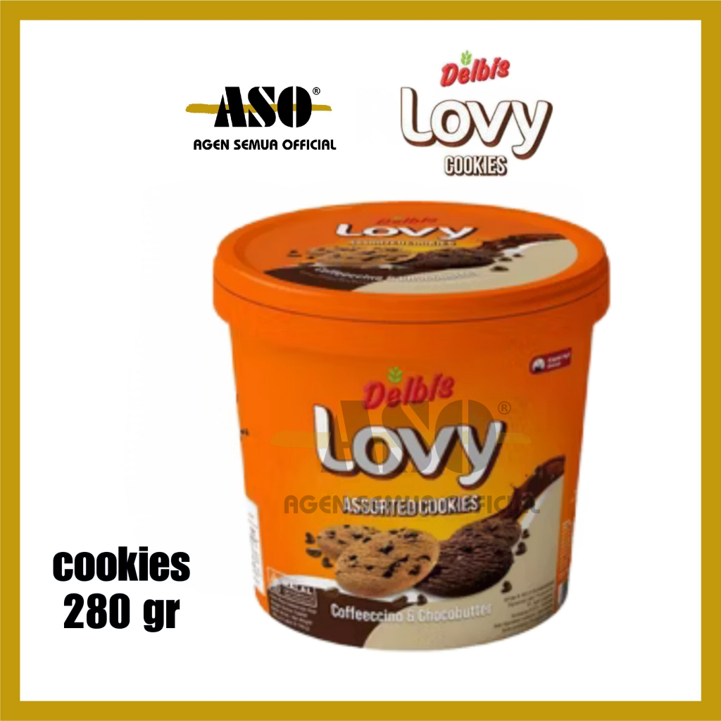 

Lovy Assorted Cookies Coffecino & Chocobutter 280 gr - Biskuit Kue Kaleng PROMO !!!