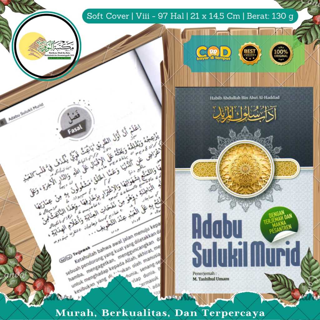 TERJEMAH ADAB SULUKIL MURID "TERLARIS" DILENGKAPI MAKNA PESANTREN