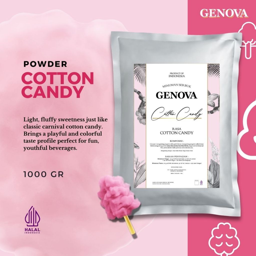 

GENOVA Cotton Candy Powder - 1000gr