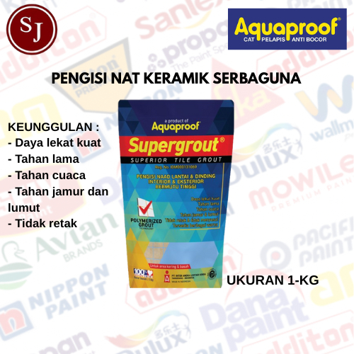 Supergrout Semen Pengisi Nat Keramik Lantai & Dinding - 1 Kg