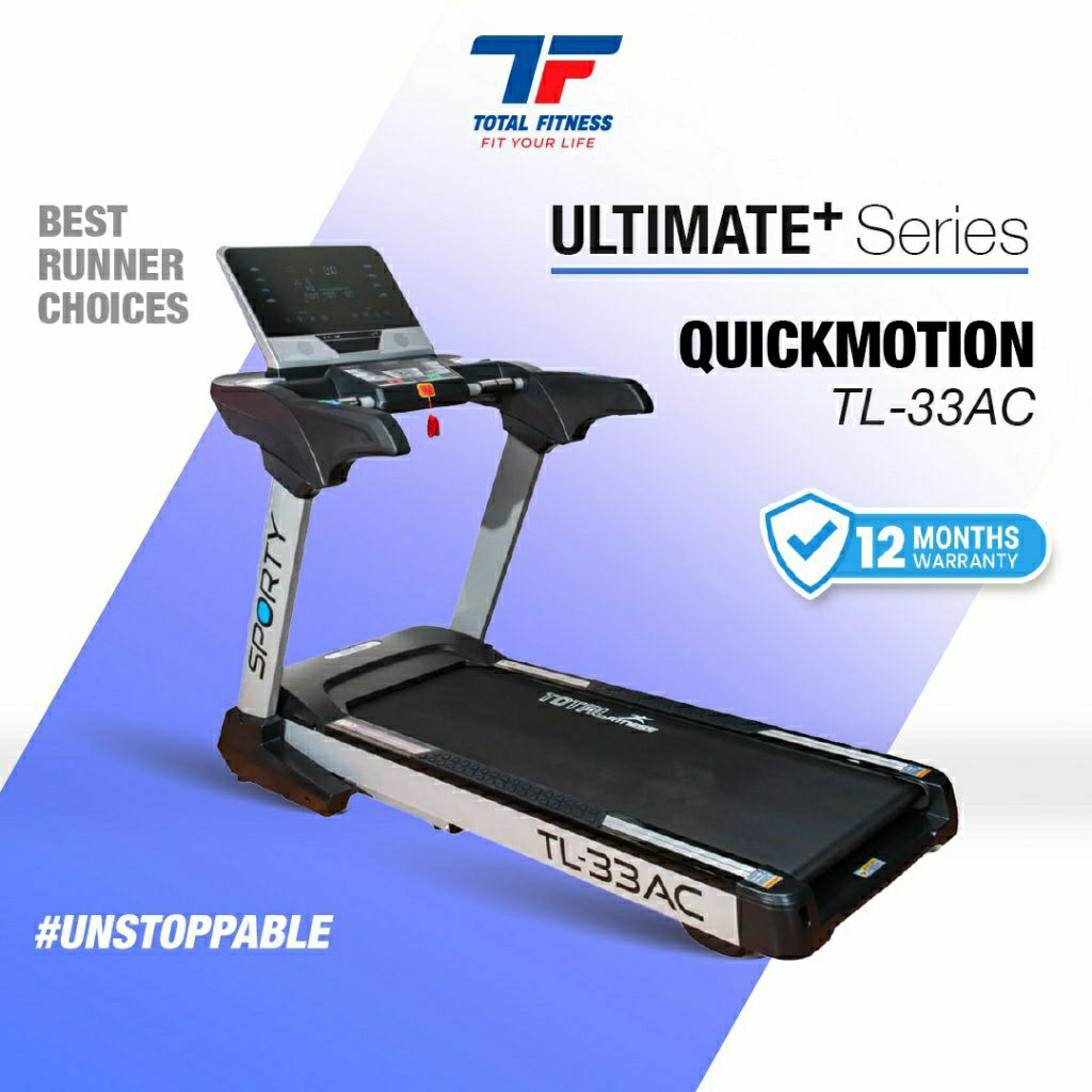 TOTAL FITNESS Treadmill TL-33 AC Electric Treadmill