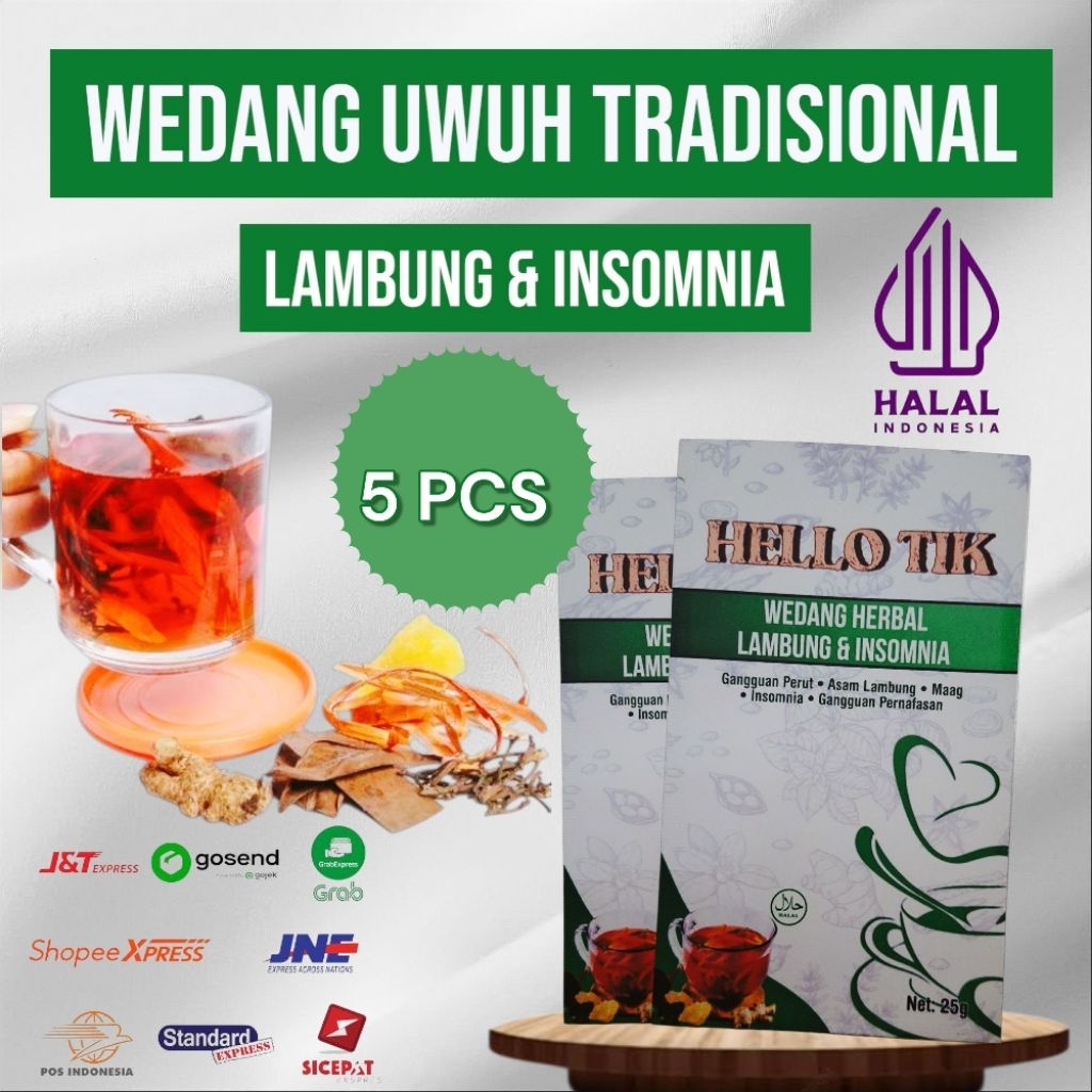 

Wedang Uwuh komplit atasi Lambung Insomnia 5pcs