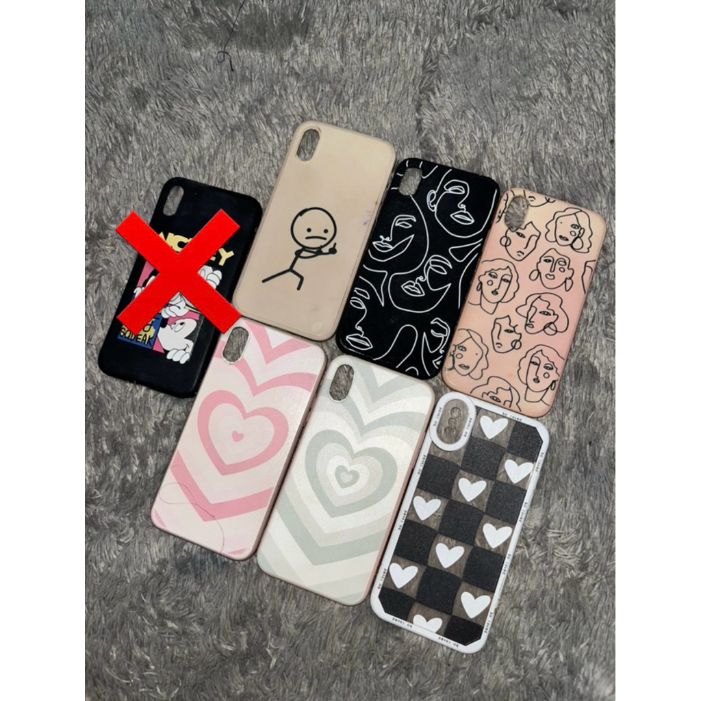 CASE IPHONE X (6 case) (PRELOVED) (BEKAS)