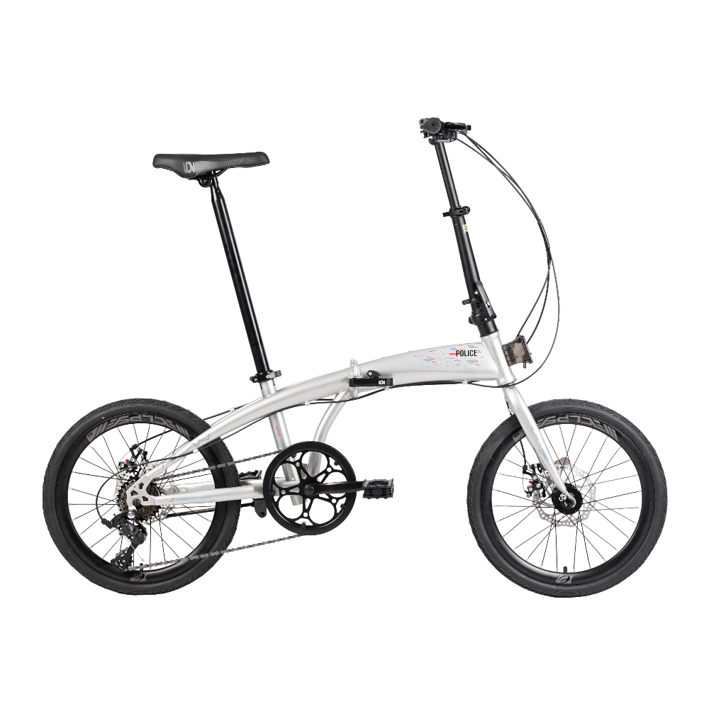 Sepeda Lipat / Folding Bike Police Milan Meteor 8Sp 20Inch