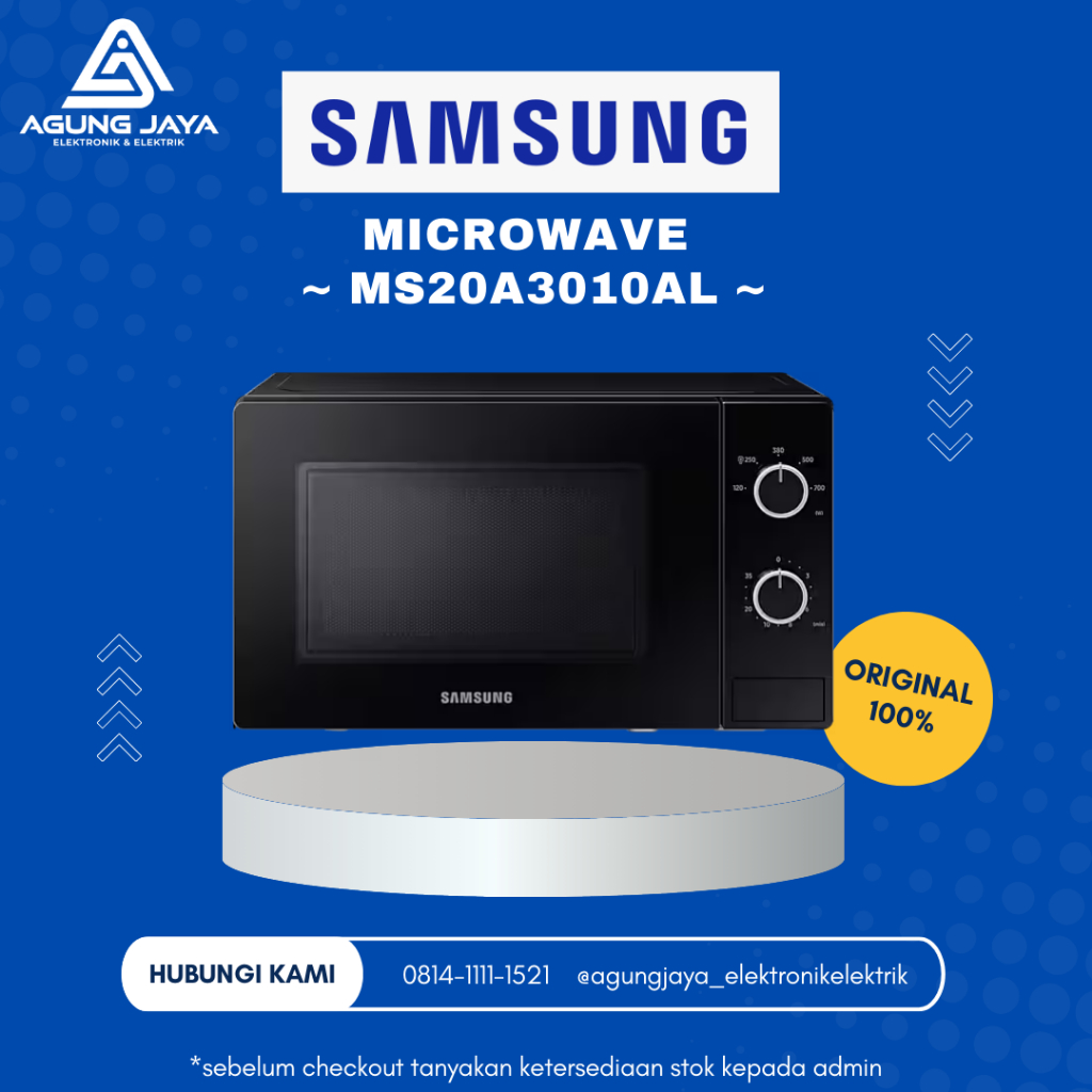 SAMSUNG Microwave Oven 20L MS20A3010AL / Microwave Oven Samsung
