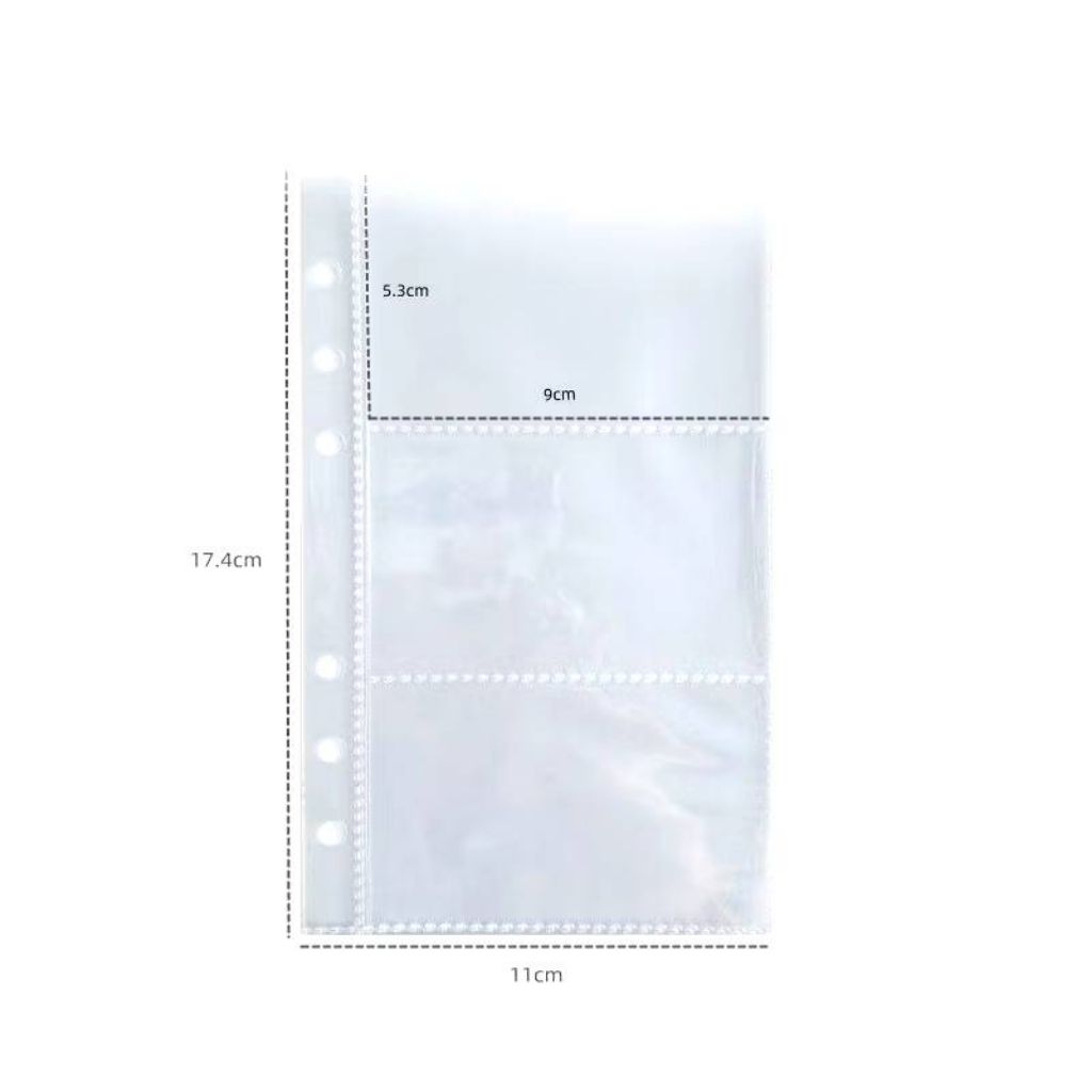 [10Lembar] A6 Sleeve Binder Photocard/ Tempat Kartu Double Side PC