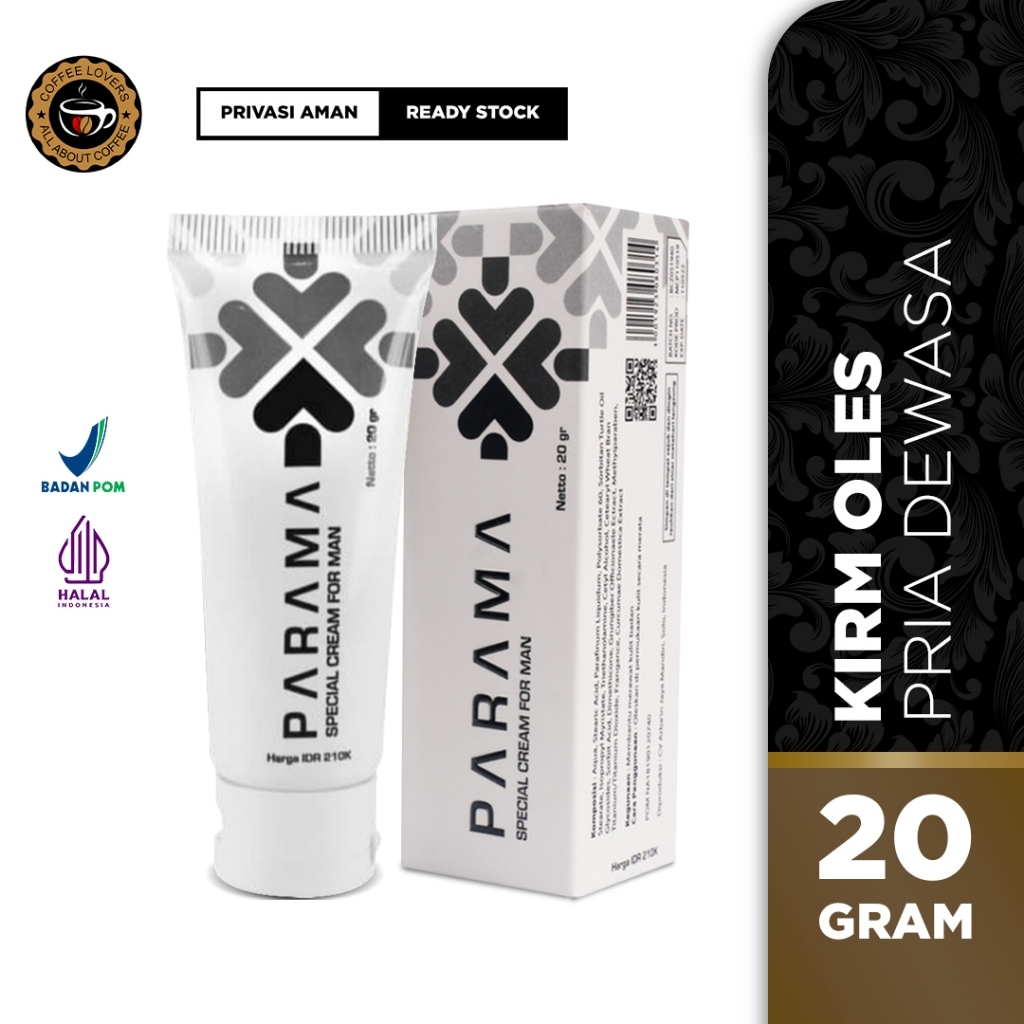 Parama Cream 20gr Original - Krim Oles Pria | Parama Cream Oles Herbal Tahan Lama BPOM