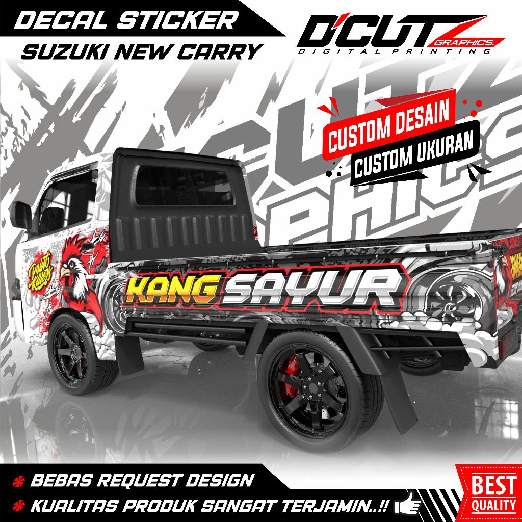 Decal Sticker Suzuki New CARRY Pick Up ( BEBAS REQUEST )