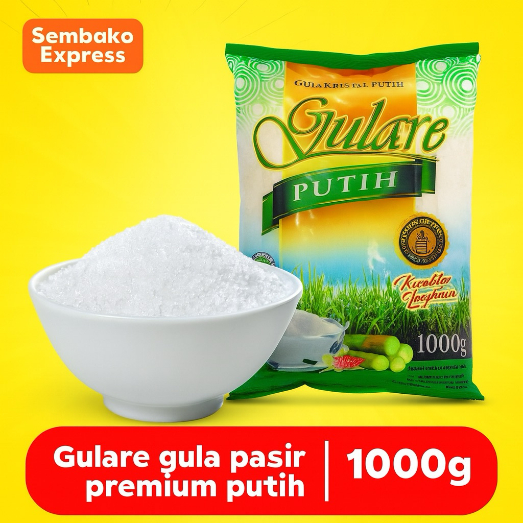 

GULARE Gula Pasir Putih Premium 1kg – Kualitas Kristal Halus