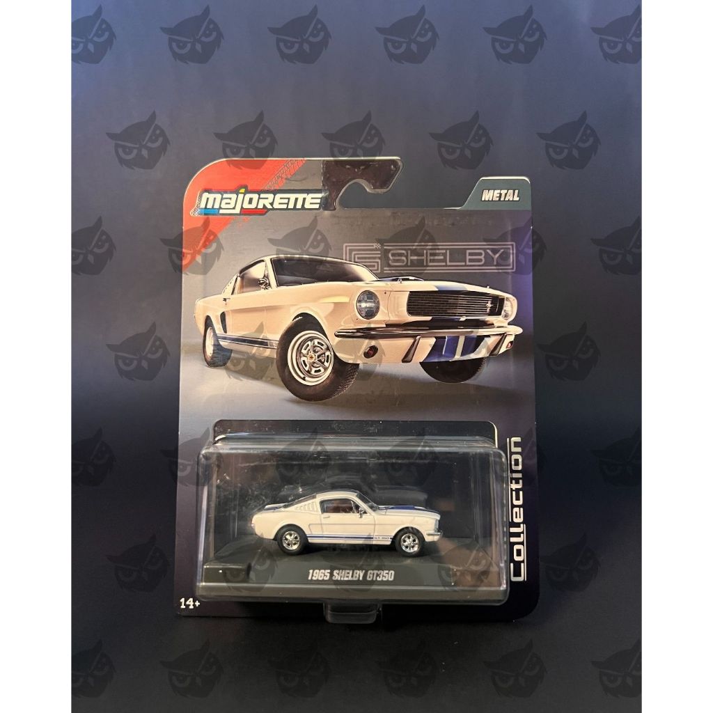 Majorette Collection 1965 Shelby GT350 Putih – Roda Karet Metal Body
