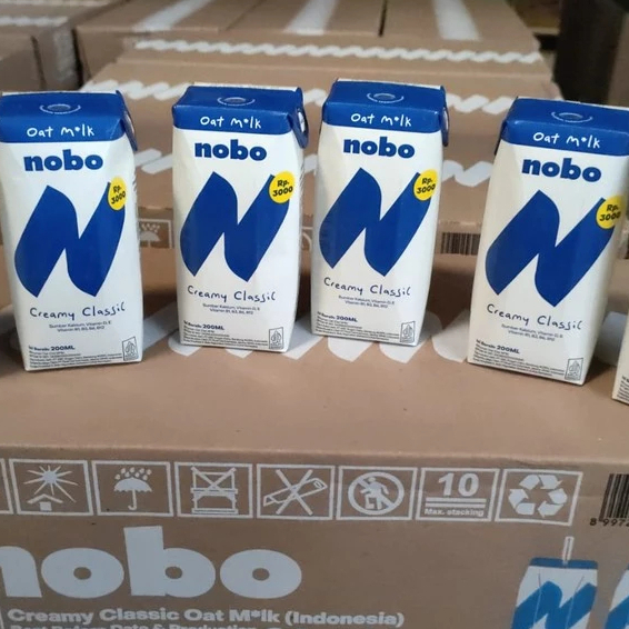 

Nobo Oat Milk ecer 1pcs Creamy Classic Oat 200ml Oatside Mini Susu Bahan Baking Adonan oatside sumber kalsium vitamin