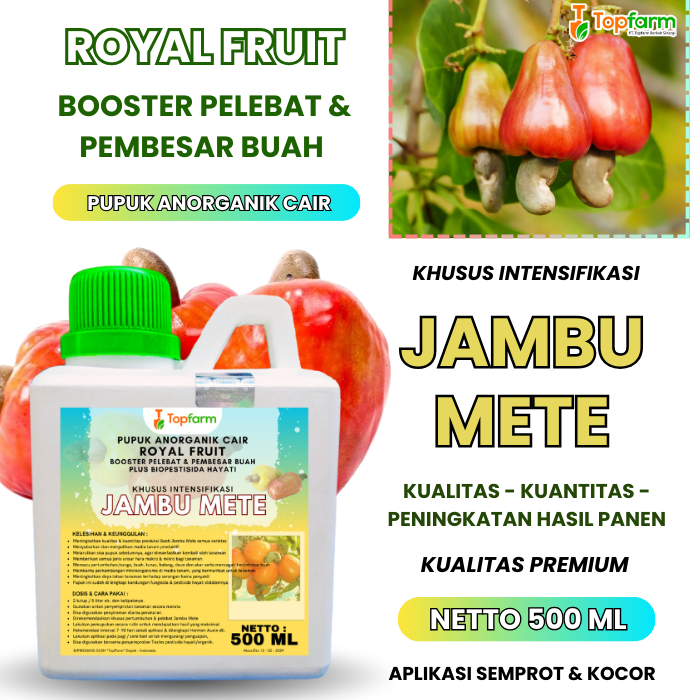 Pupuk Booster Jambu Mete/ Pupuk Khusus Buah Jambu Mete/ Pupuk Pelebat Tanaman Jambu Mete/ Pupuk Boos