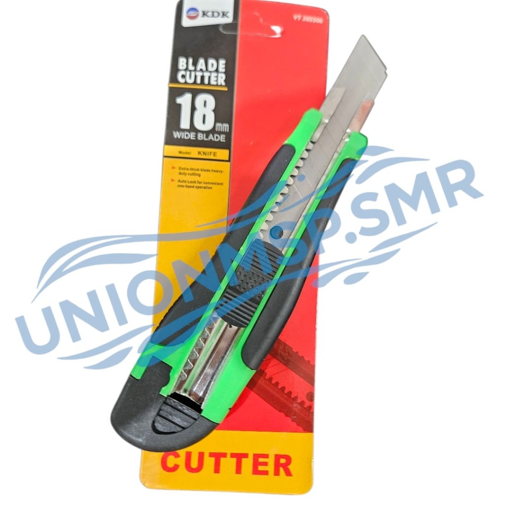 

Cutter KDK Blade Cutter 18mm Wide Blade - Pisau Cutter Teleskopik untuk Kantor & Kerajinan