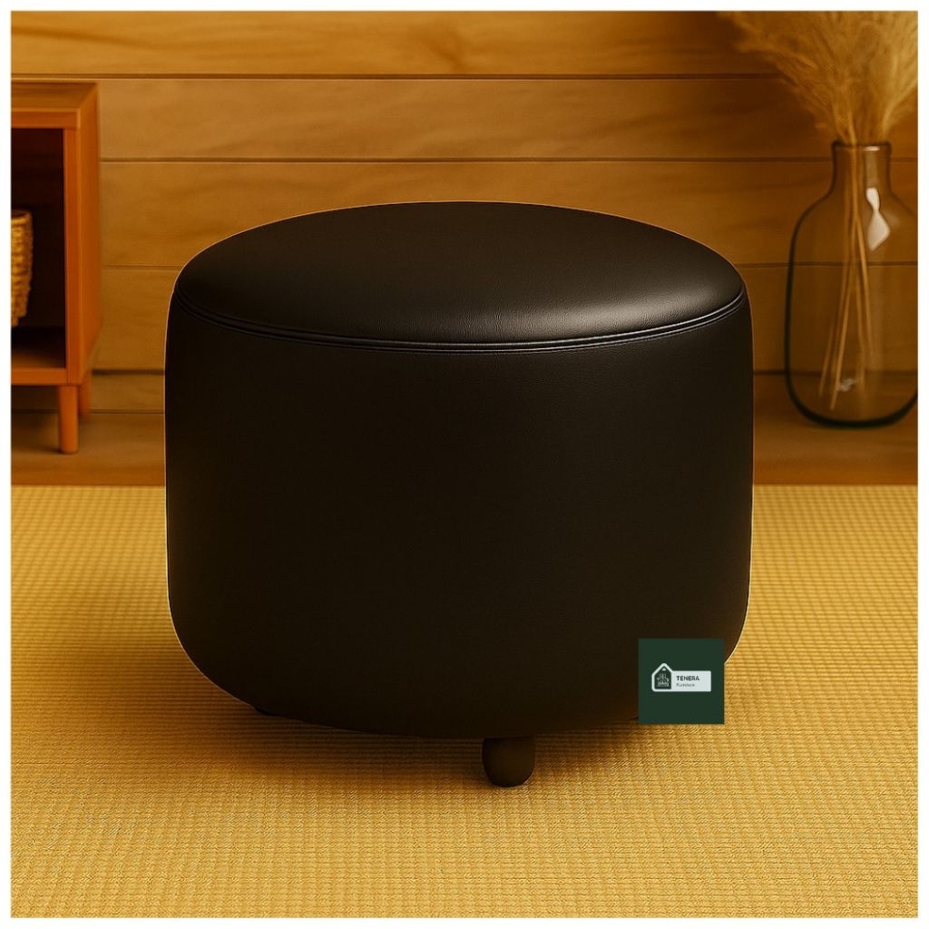 Puff Pouff Stool bulat Minimalis Elegant Sofa Tunggu Sofa Klinik Sofa Kantor Sofa Sudut Berbahan Osc