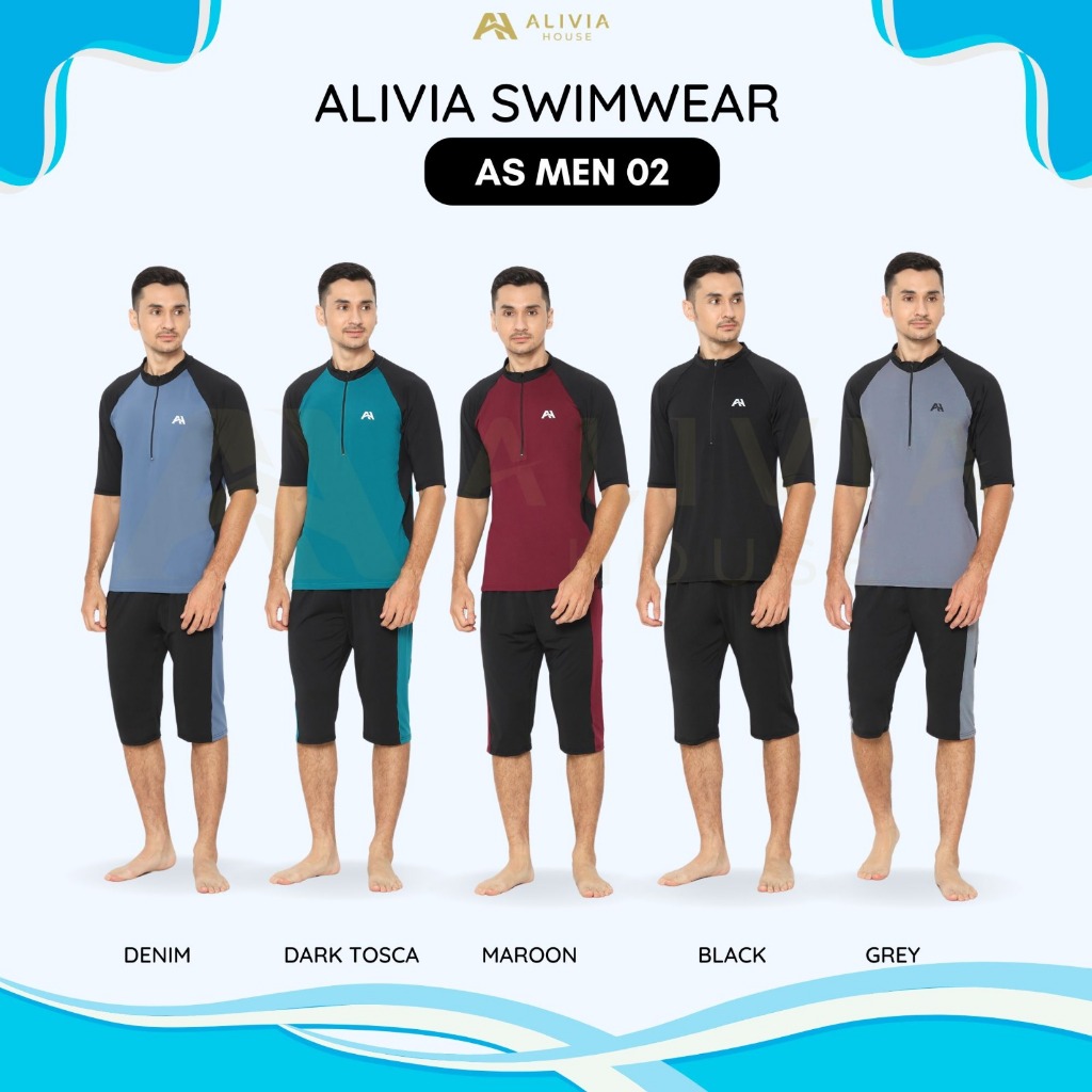 Alivia House - Alivia Swimwear AS MEN 02 - Baju Renang Pria Dewasa