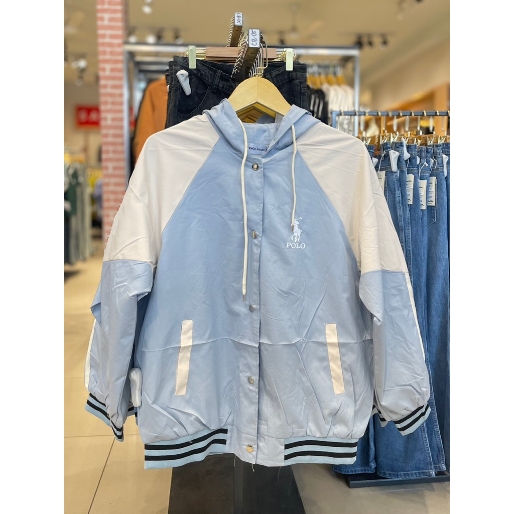17686 LONG POLO JACKET KOMBI SEMI PARASUT