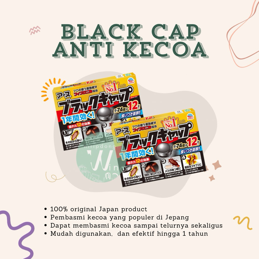 Black Cap Anti Kecoa