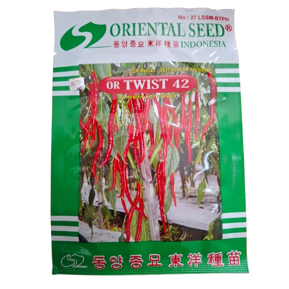 Oriental Seed - 10 gram Benih Cabe Kriting OR TWIST 42 F1 EXp 2027