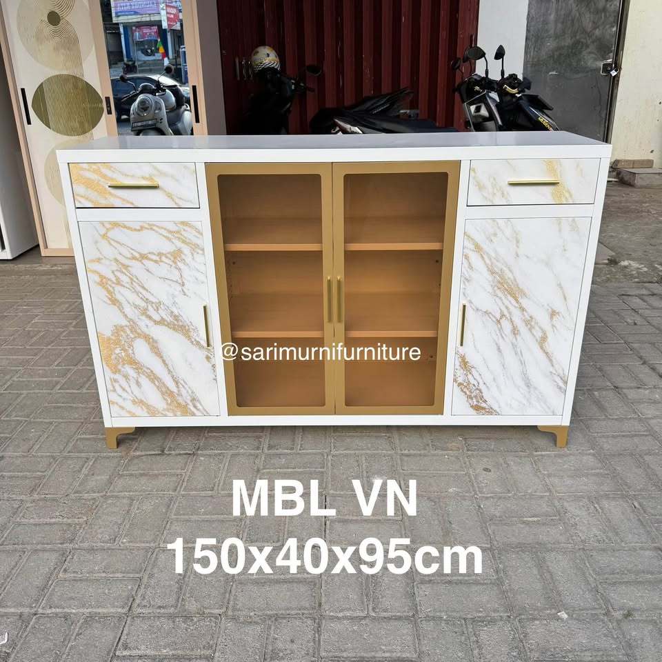 Lemari TV Besi/Sideboard Besi MBL VN 150x40x95cm