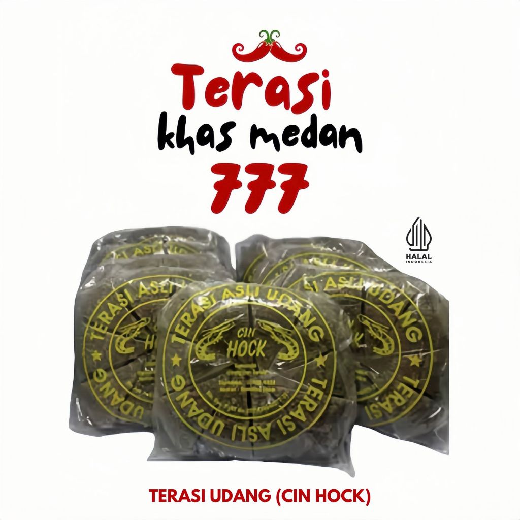 

Terasi Udang Belacan Cin Hock Hok Original asli khas Medan Asahan Enak Wangi Nggak Pahit