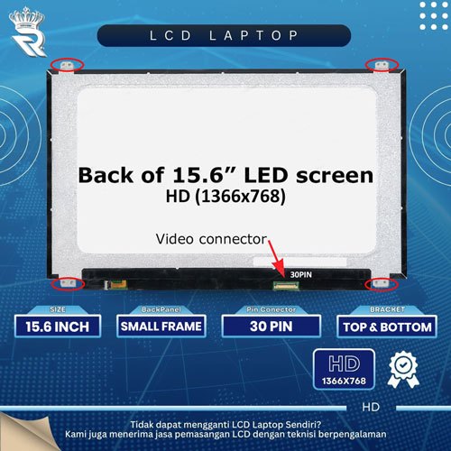 LED LCD For Laptop HP Probook 650 G4 650 G5 650 G7 Non Touch 15.6 30pin SF NB - Garansi