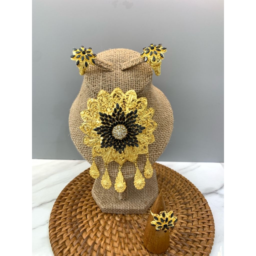 Set Bros Bintang Permata Hitam Gold