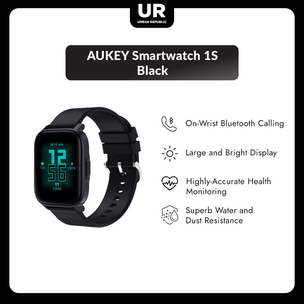 AUKEY Smartwatch 1S - Black