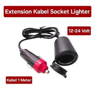 Cable Extension Plug Socket Lighter 1 Meter Kabel Socket Mobil Y6
