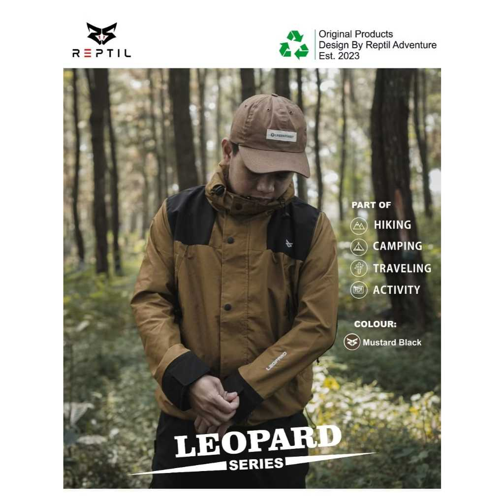 REPTIL ADVENTURE - Jaket Gunung Pria/Wanita Outdoor Leopard Series