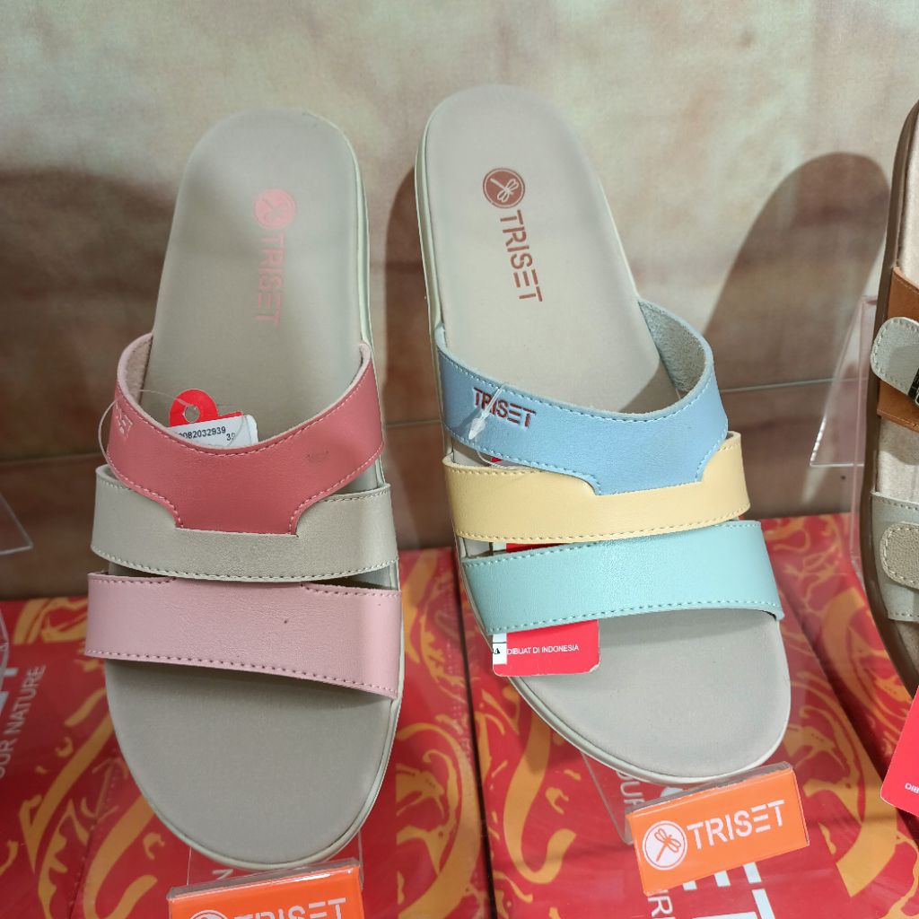 sandal wanita flat sol 3cm TRISET original matahari