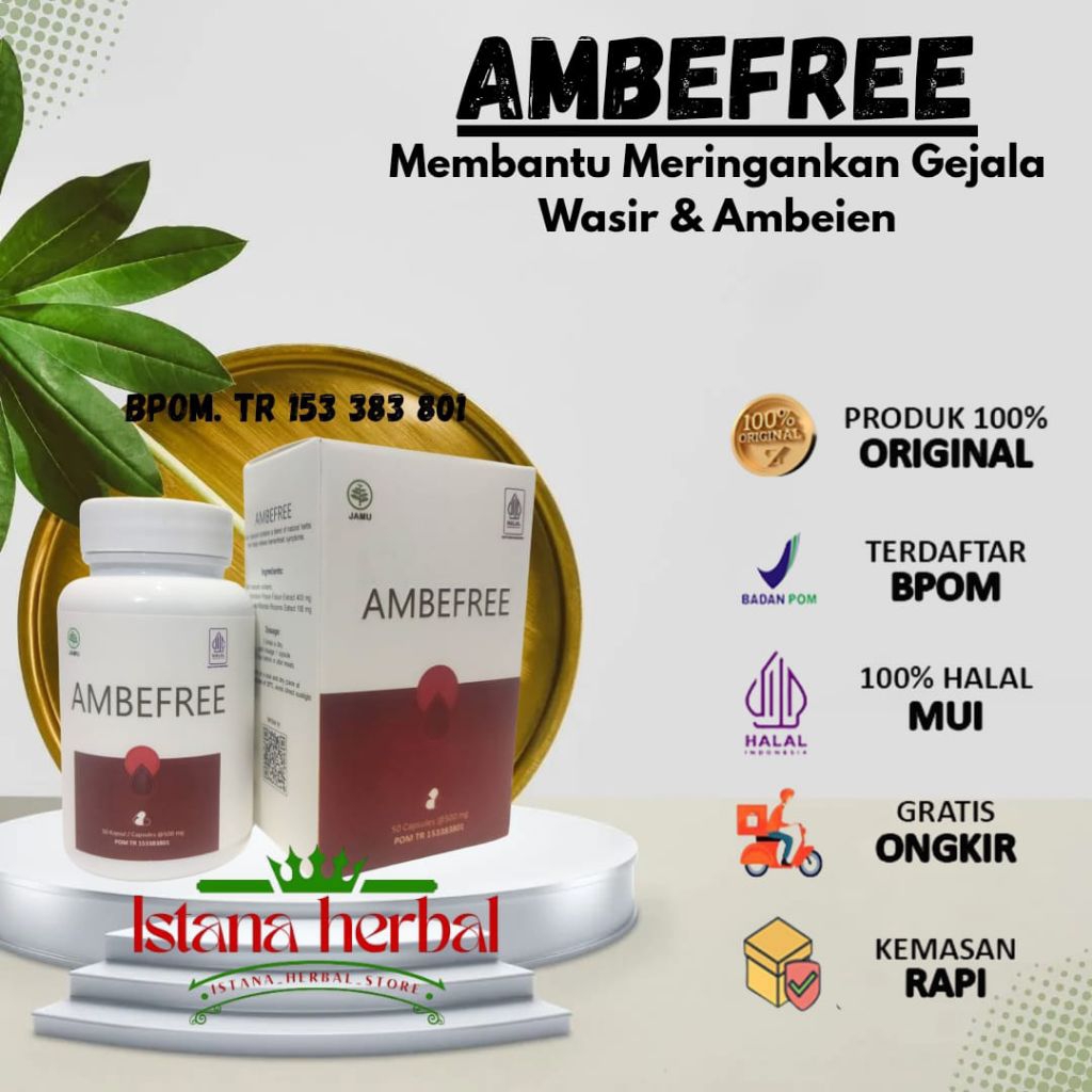 Ambefree Asli Original Obat Herbal Wasir Ambein Ampuh Resmi BPOM